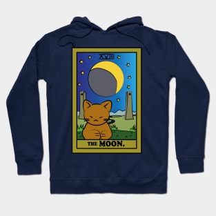 TAROT CARDS | THE MOON. | CAT Hoodie